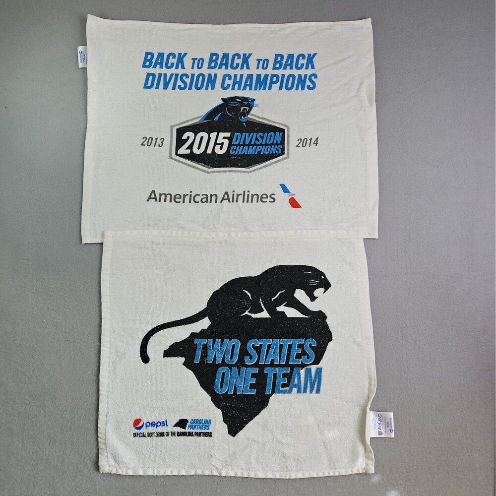 Vintage NFL Carolina Panthers Stadium Towels